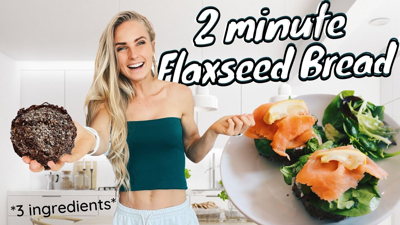 image 0 2 Min Healthy Flaxseed Bread Recipe *only 3 Ingredients*