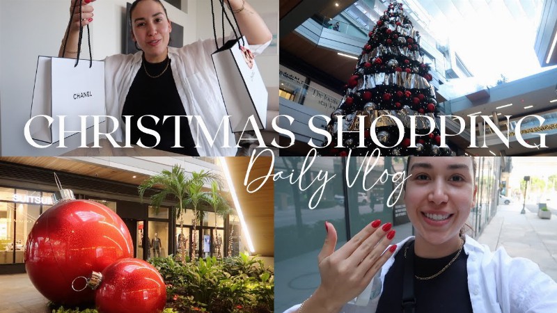 Christmas Shopping + New Nails + Makeup Routine : Daily Vlog