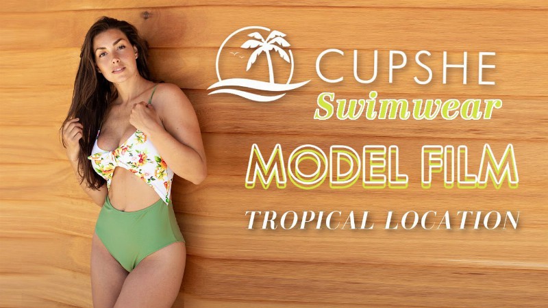 image 0 Cupshe Swimwear Model Film - On The Beach Tropical Location 🌴