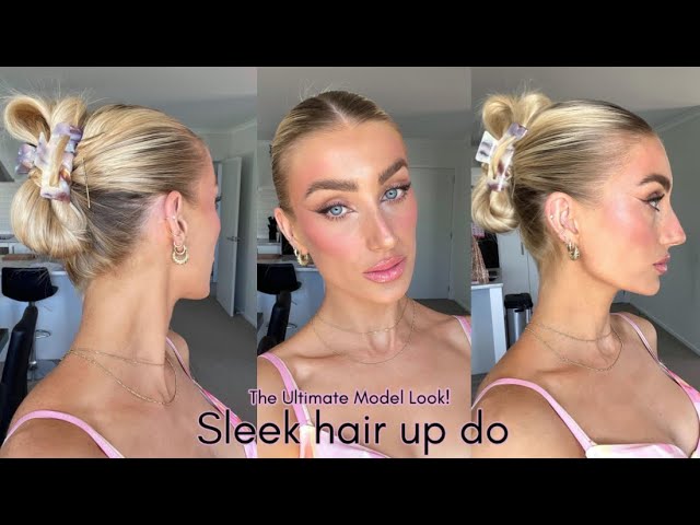 image 0 Easy Sleek Hairstyle Tutorial Using A Hair Claw!