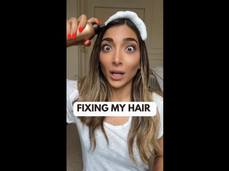 image 0 Fixing My Greasy Hair! My Quick & Easy Hack #shorts