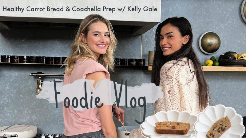image 0 Foodievlog : Prepping For Coachella & Healthy Carrot Cake Snack Recipe W/ Kelly Gale : Sanne Vloet