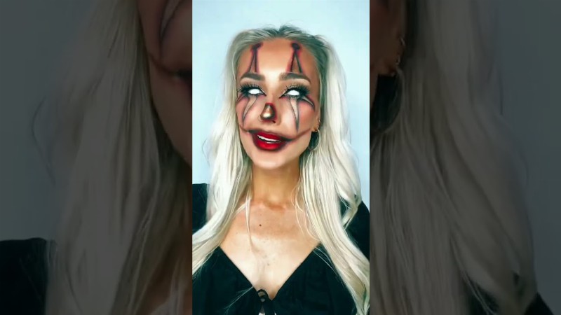 Glam Clown Halloween Makeup Transformation!! 😍😍😱👏🏼