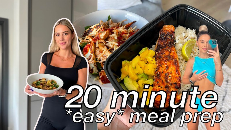 High Protein Meal Prep In Under 20 Minutes : Calories & Macros Included
