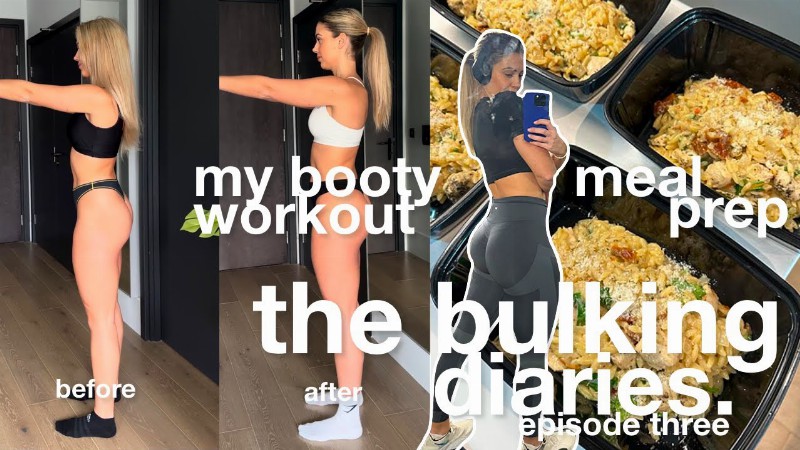 How I Am Building My Glutes : Meal Prep & Leg Workout