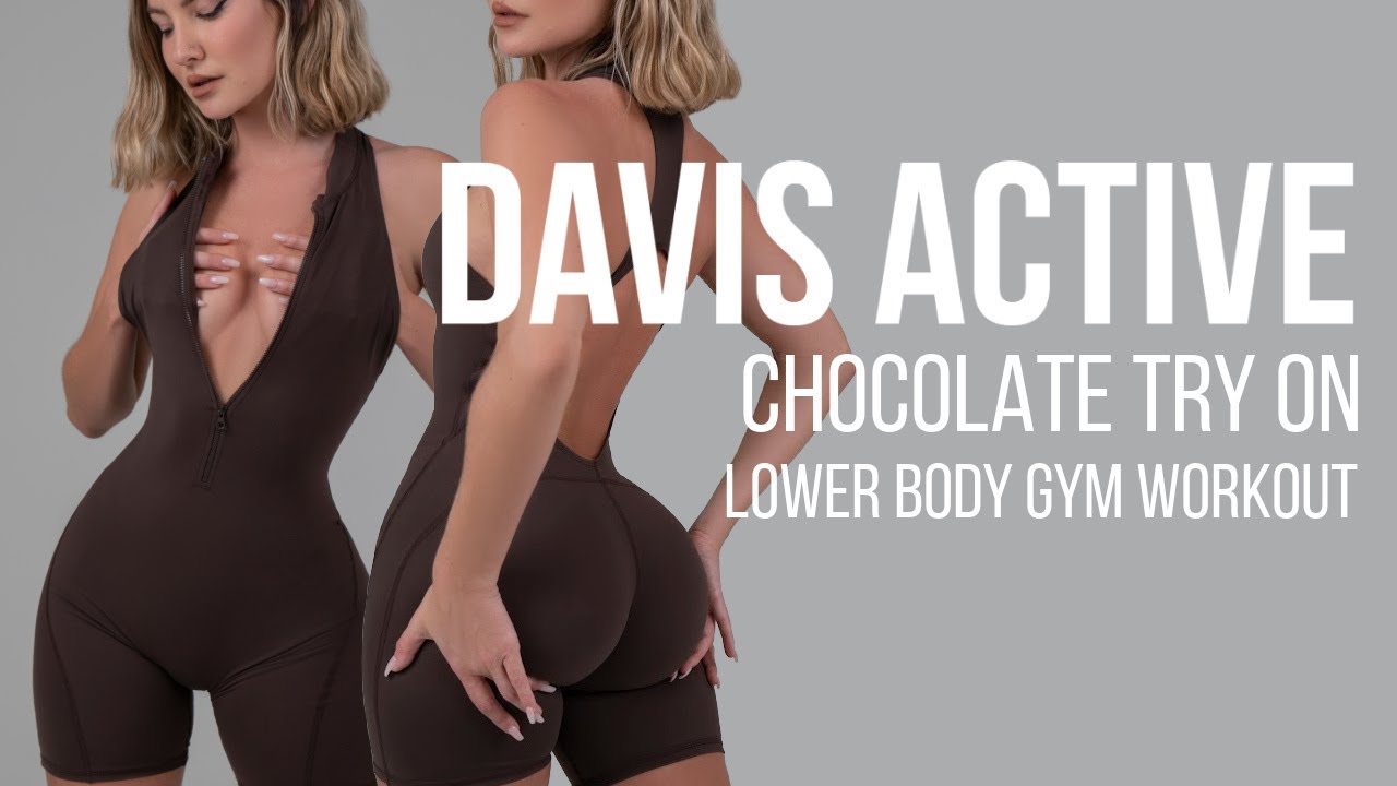 image 0 Introducing: Davis Active Chocolate And Lower Body Gym Day : Casi Davis
