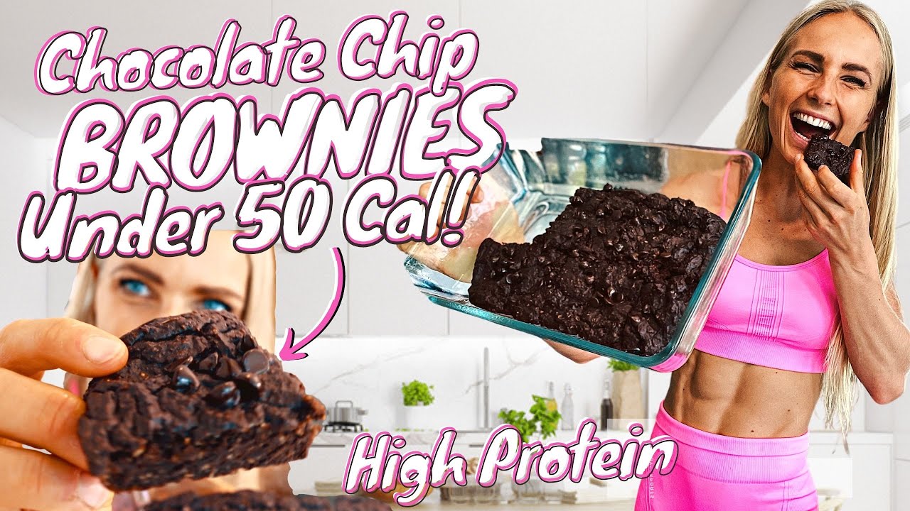 image 0 Low Calorie Protein Chocolate Chip Brownie Recipe *easy*