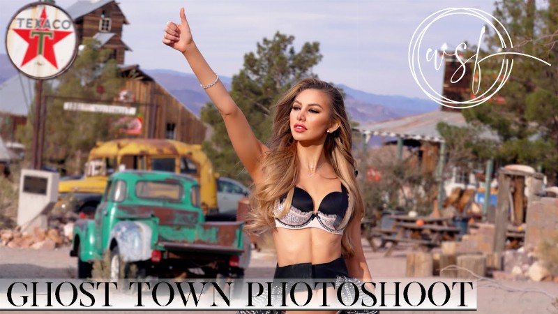 image 0 Model Photoshoot Vlog Wild Set Free In Las Vegas Ghost Town : 4k