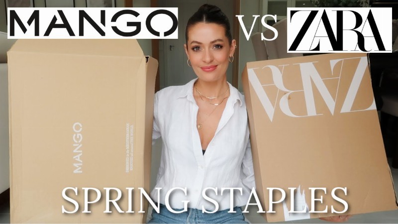 image 0 New In Zara Vs Mango Haul : Spring Wardrobe Staples 2022