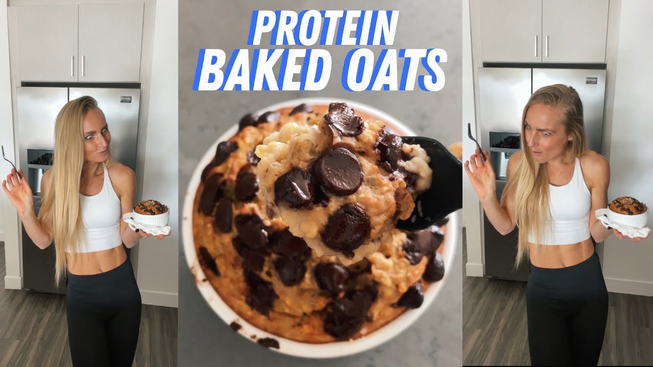 image 0 Protein Chocolate Chip Baked Oats Recipe
