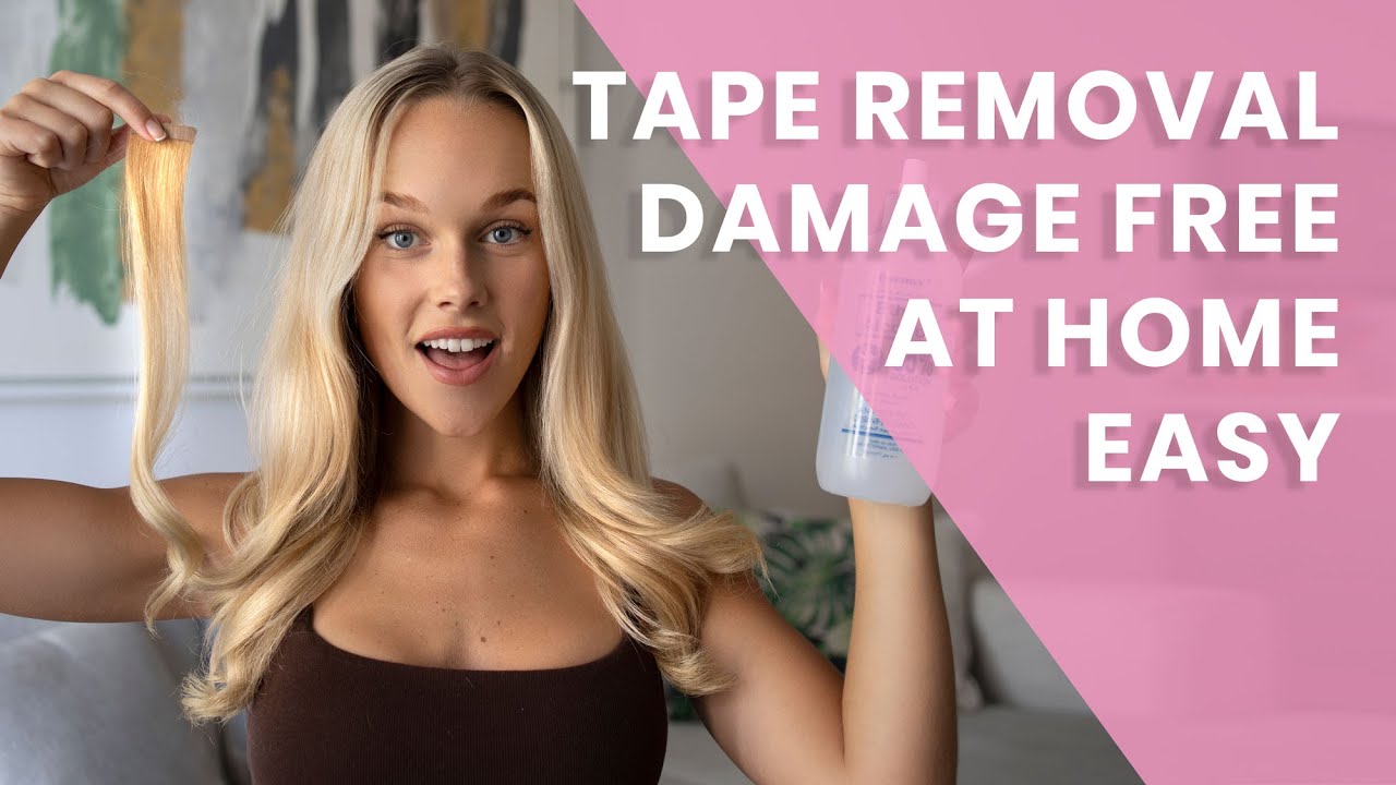 image 0 Remove Tape Hair Extensions At Home // Easy & Damage Free