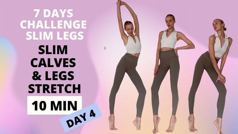 Slim Calves & Legs Stretch / Day 4 - 7 Days Slim Legs Challenge / Nina Dapper