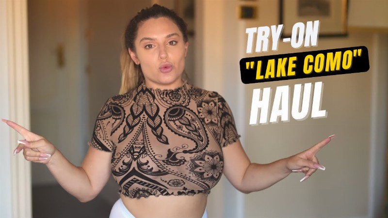 Try-on Haul In Lake Como : Alicia Waldner (4k)