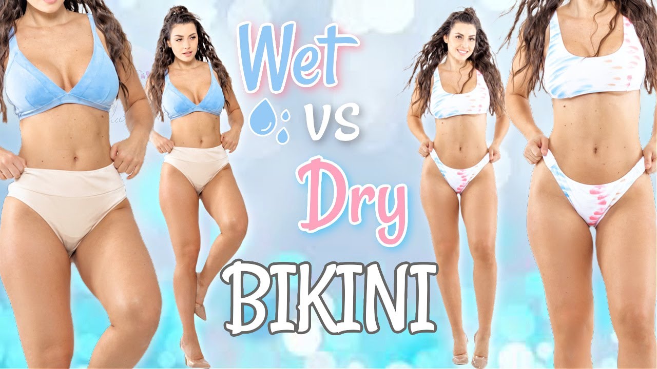 image 0 White & Bright Bikini - Wet Vs Dry - Try On Review